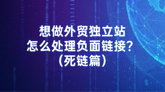 2026年想做外贸独立站，怎么识别、处理负面链接？（死链篇）