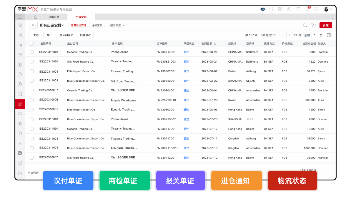 外贸企业单证管理可以用什么软件?(图1) 外贸企业单证管理可以用什么软件?(图1)