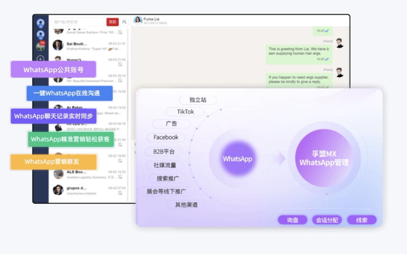 外贸crm管理Whatsapp客户信息(图1) 外贸crm管理Whatsapp客户信息(图1)